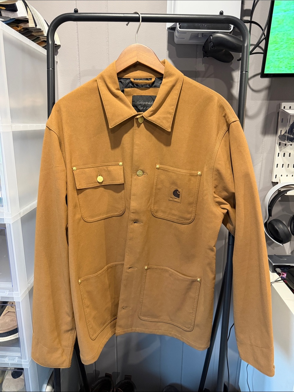 Carhartt Tan Work-Style Lightweight Jacket